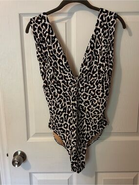 J. Crew Ladies Leopard Print One-Piece Swimsuit